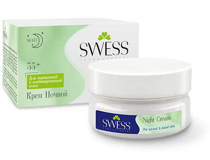 Swess PRO Night Face Cream 35+ for Normal and Combination Skin