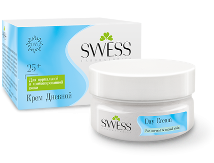SWESS PRO Day Face Cream 25+ for Normal and Combination Skin