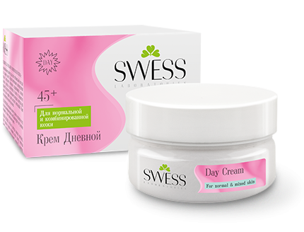 Swess PRO Day Face Cream 45+ for Normal and Combination Skin
