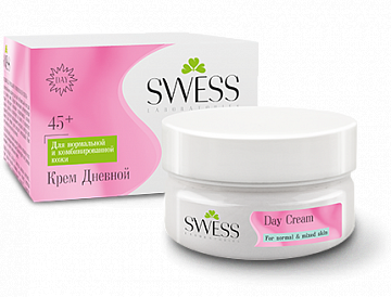 Крем для лица Swess PRO дневной 45+ для нормальной и комбинированной кожи