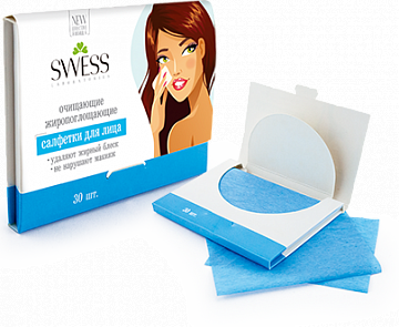 Матирующие салфетки для лица Swess